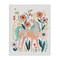 Stupell Industries Pink Unicorn with Florals Canvas Wall Art Design by Irene Chan